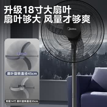 美的(Midea)工业电风扇立式大风扇强力金属扇办公室交流定频风扇大功率工厂20吋大头扇车间商用牛角扇 FSA45RA 美的(Midea)工业电风扇立式大风扇强力金属扇办公室交流定频风扇大功率工厂20吋大头扇车间商用牛角扇 FSA45RA