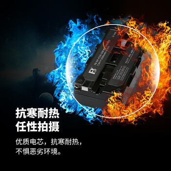 沣标（FB）NP-F970/F750/F550补光灯电池 监视器/无线图传/LED摄影灯专用锂电池 NP-F550（2200mAh）