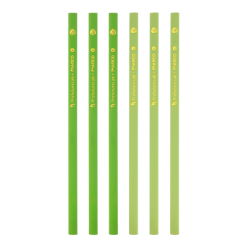 MASMARCU晨光觅静森林2B三角木杆铅笔12支 学生开学涂卡书写美术素描绘图木质铅笔MP1824绿