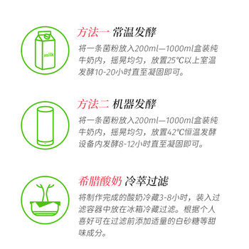 优比特25度常温酸奶发酵菌粉 自制益生元酸奶发酵菌 希腊菌株1g*10条