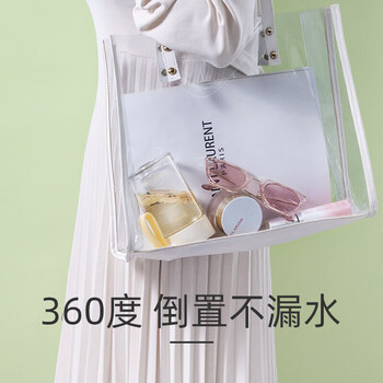 富光清然玻璃杯 高硼硅玻璃水杯子 女生便携牛奶咖啡刻度茶杯330ml