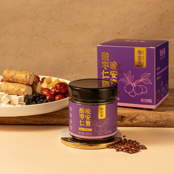 寿全斋酸枣仁膏酸枣仁百合茯苓茶晚安膏桂圆红枣桑椹山药陈皮养生茶200g