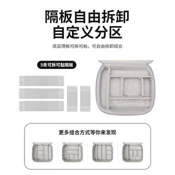 BUBM数据线收纳包电源盒子多功能充电线旅行便携数码配件整理袋双层 BUBM数据线收纳包电源盒子多功能充电线旅行便携数码配件整理袋双层