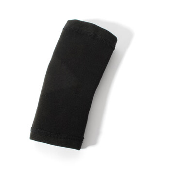 AQ运动护具肘针织高弹纱篮球跑步足球护臂基本型黑色1181L26-29cm