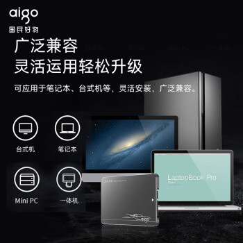 爱国者（aigo）2TB SSD固态硬盘 SATA3.0接口原厂颗粒2.5英寸 读速490MB/s 台式机/笔记本通用 S500系列