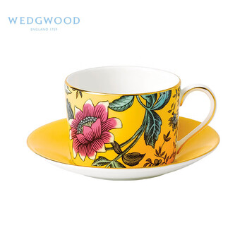 Wedgwood威基伍德漫游美境黄色绮想杯碟组