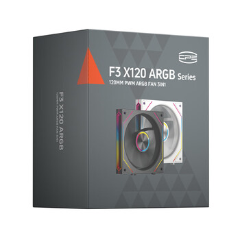 超频3(PCCOOLER)镜刃积木F3 X120黑色反叶 三套包12cm机箱风扇/无线积木拼接/无限镜ARGB/PWM温控调速 超频3(PCCOOLER)镜刃积木F3 X120黑色反叶 三套包12cm机箱风扇/无线积木拼接/无限镜ARGB/PWM温控调速