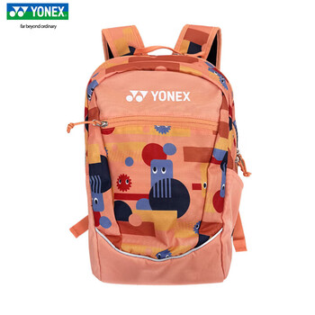 YONEX尤尼克斯羽毛球包卡通青少年球包大容量双肩包 BA22512EX 珊瑚橙