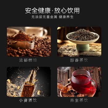 艾曼格（IMOGY）德国双层纯钛高端敞口杯迷你小巧便携办公杯简约水杯家用咖啡杯