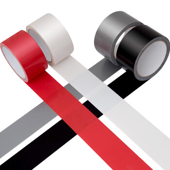 北极熊（Polar bear）强力布基胶带 地毯固定管道密封 黑色 48mm*10m 1卷装 防台风米字贴窗高粘性耐磨防水 CL-100NB