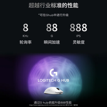 罗技（G）GPW3 无线双模游戏鼠标 狗屁王三代 GPW二代升级版 黑色 自营1号会员店专供款