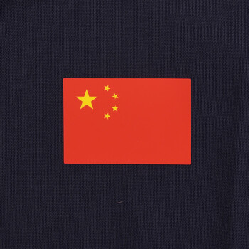 李宁（LI-NING）国旗短袖运动服女款 速干透气运动系列国旗服230-1墨水蓝XL