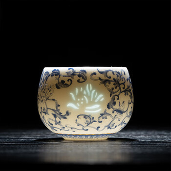 青花玲珑茶具价格报价行情- 京东