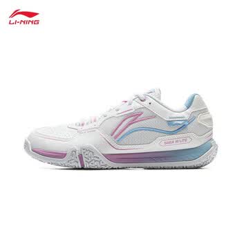 李宁（LI-NING）羽毛球鞋贴地飞行3lite棉花糖配色AYTV003 标准白 41