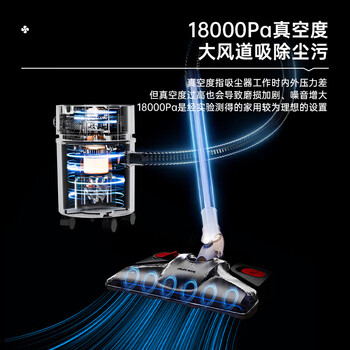 奥克斯（AUX）桶式吸尘器家用强劲大吸力工业开荒装修美缝车用商用地毯吹吸尘机12L大容量AXC-22AT588A豪华版