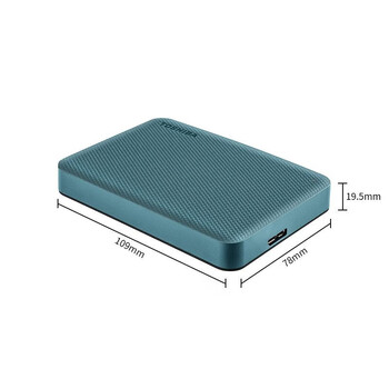 东芝（TOSHIBA）4TB 移动硬盘机械 V10系列 黛绿 兼容Mac 密码保护