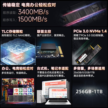 金百达(KINGBANK) 256GB SSD固态硬盘 M.2接口(NVMe PCIe 3.0) KP230系列 金百达(KINGBANK) 256GB SSD固态硬盘 M.2接口(NVMe PCIe 3.0) KP230系列