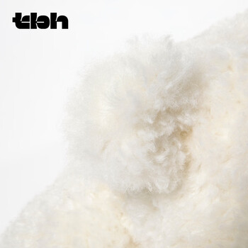 野兽派家居（tbh）微笑樱花比熊犬条形抱枕靠垫客厅办公室抱枕沙发腰枕床头靠枕礼物