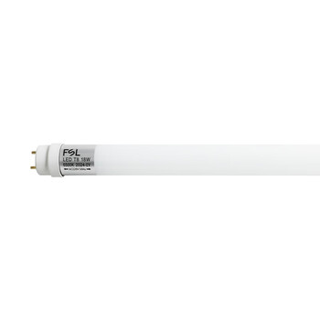 佛山照明（FSL）T8LED灯管双端供电灯管节能日光灯管1.2米18W白光（6500K）5支装