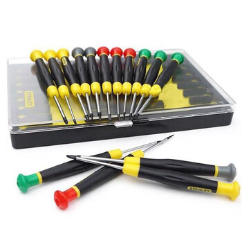 史丹利（STANLEY）15件套微型螺丝批组套A  66-381-23