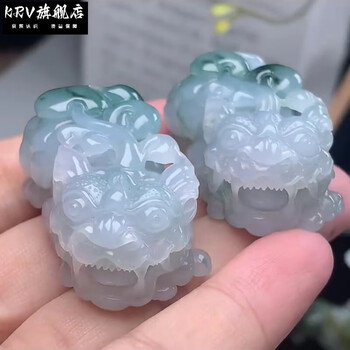 翡翠冰种飘花貔貅价格报价行情- 京东