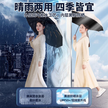 费林斯曼全自动雨伞男士超大号加固加厚抗风遮太阳伞晴雨两用便携防晒伞女