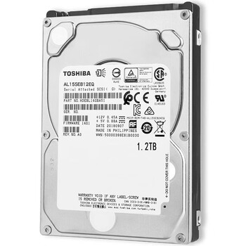 东芝2.5英寸服务器机械硬盘 10000转128 CMR SAS 接口 1.2TB 【AL15SEB12EQ】