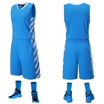 新品夏季球衣篮球男套装定制大学生背心队服灌篮高手辽宁男衣 蓝色 l