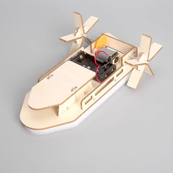 佳茉手工DIY实验器材明轮船steam科学小实验套装儿童DIY手工制作玩具男女孩生日元宵礼物