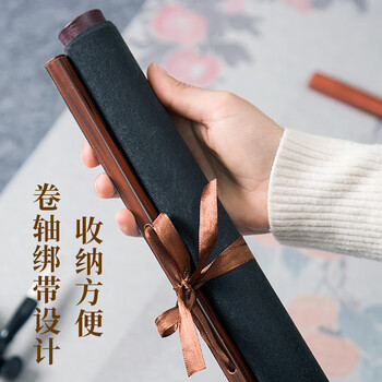 梅林笔庄水写布蜡染仿宣卷轴水写布大字毛笔书法免墨纸学生初学者书法入门练习大桔大利