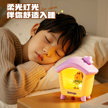 迪士尼（Disney）小夜灯儿童可爱卡通卧室床头灯氛围灯装饰发光摆件USB充电 创意女孩生日礼物礼品 草莓熊