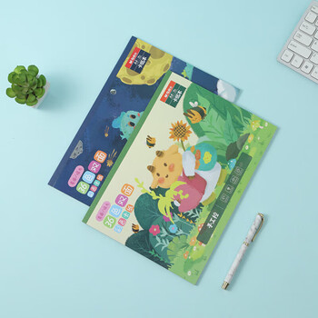 晨光（M&G）彩色A4学生180g手工36色双面剪纸儿童卡纸本皱纹纸折纸包18页 V-KA4366B 1包装