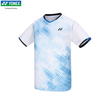 YONEX尤尼克斯羽毛球服速干比赛服短袖110264BCR男款白色XXO