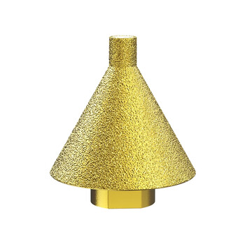 沪豪（HUHAO）金刚石倒角器大理石开孔器瓷砖打孔钻头角磨机锥形干打磨头扩孔器