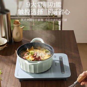 苏泊尔（SUPOR） 电磁炉电磁灶家用 2200W大功率大面板大线圈防辐降噪预约定时 C22-IA08 配汤锅【节日好礼】