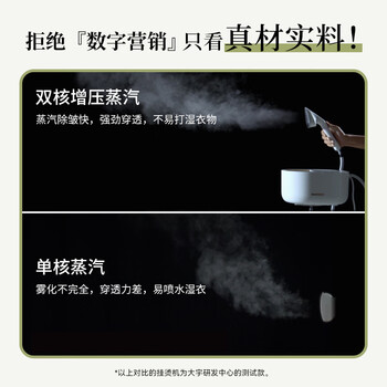 大宇（DAEWOO）【熨烫标杆】挂烫机家用熨烫机电熨斗 手持便携式免收纳小型增压蒸汽 京东自营小圆盒熨烫衣服神器