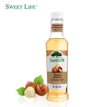 SWEET LIFE 0蔗糖糖浆 榛果风味300ml 零卡糖零脂肪 咖啡调酒奶茶原料