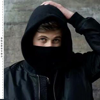 walker艾伦沃克faded电音同款面罩男黑色火影忍者卡卡西口罩 黑色