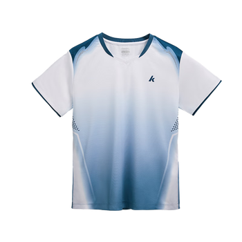 kawasaki川崎羽毛球服运动T恤速干吸汗透气男款大赛训练服C1043 灰蓝色 L kawasaki川崎羽毛球服运动T恤速干吸汗透气男款大赛训练服C1043 灰蓝色 L