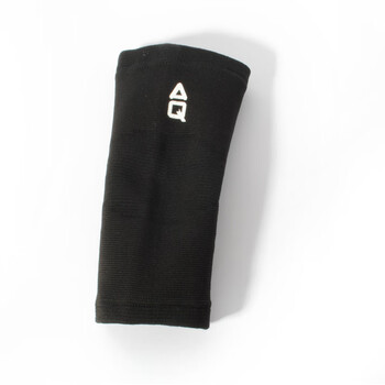 AQ运动护具肘针织高弹纱篮球跑步足球护臂基本型黑色1181L26-29cm