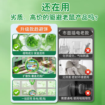 鼠道难强效避鼠膏驱鼠膏 神器家用车用防避捕老鼠神器植物避鼠膏7个