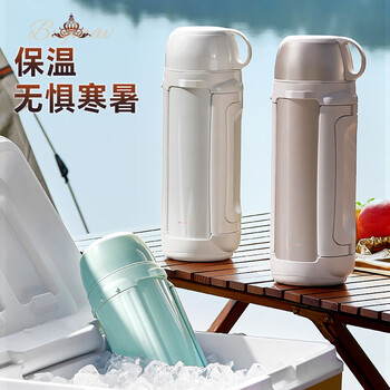 宝威玛（BVGMAV）保温壶杯户外大容量车载便携旅行壶316不锈钢保温高档暖水壶1.5L