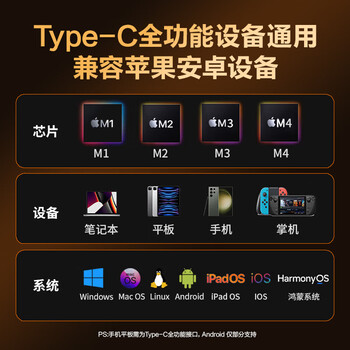 品胜DP1.4转Type-C双向互传转接线雷电4/5转接头8K60/4K240Hz转换器适用MacBookAir笔记本电脑手机