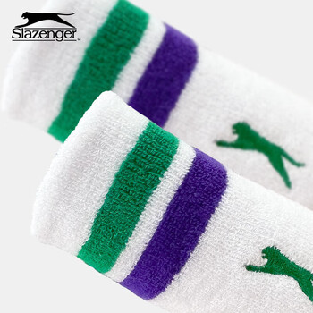 史莱辛格（Slazenger）护腕男女运动健身吸汗手腕篮球羽毛球网球擦汗2只装STA2400272