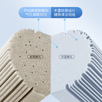 五月花海绵拖把28cm免手洗胶棉吸水拖布拖地墩布家用一拖净共2个胶棉头