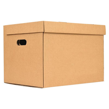 泰档档案箱空白连体纸箱会计凭证收纳箱办公纸箱 大号45*34.5*25cm 10个装 K4534525-10