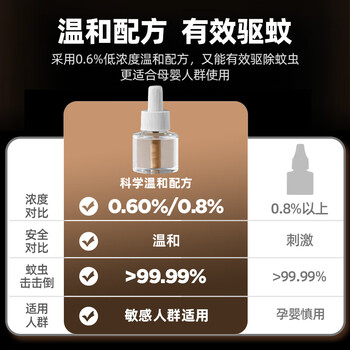 美的（Midea）电热蚊香液驱蚊液基孔肯雅热驱蚊器灭蚊补充液4瓶1加热器(含附件)