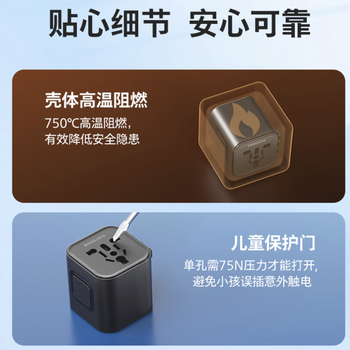 飞利浦（PHILIPS）转换插头全球通用插座转换器多国旅行出国留学港澳日韩欧洲英美澳标多功能插座1013B粉