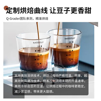 LUJIAZUI鹿家嘴榛果黑巧精品意式咖啡豆浓缩美式拿铁奶咖黑咖啡深烘454g
