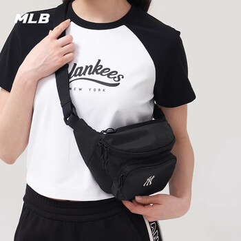 MLB包包男女斜挎包胸包腰包百搭休闲运动包礼物3AHSB025N-50BKS-F